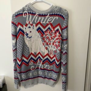 Game of Thrones ugly Christmas sweater.